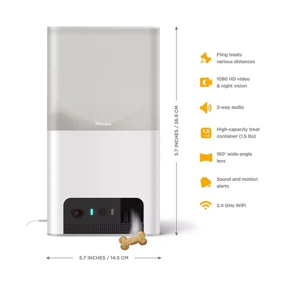 Petcube Bites 2 Lite Smart HD Pet Camera w/ Treat Dispenser SEALED BRAND NEW - Picture 2 of 7